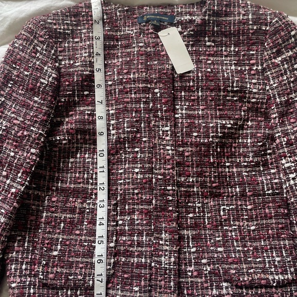 Brooks Brothers Tweed Jacket - Burgundy and White 6 - Picture 9 of 10